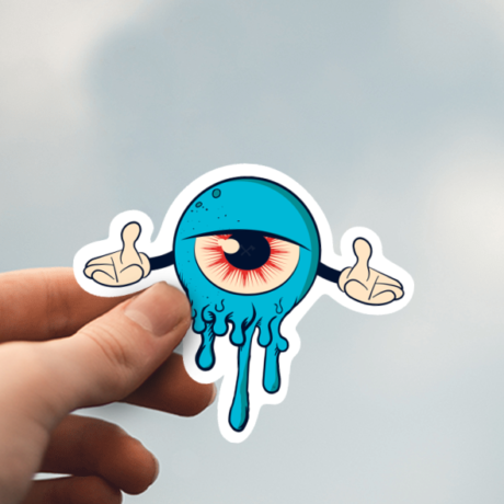 Eye Monster Die-Cut Sticker