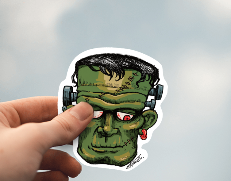 Frankenstein Die-Cut Sticker