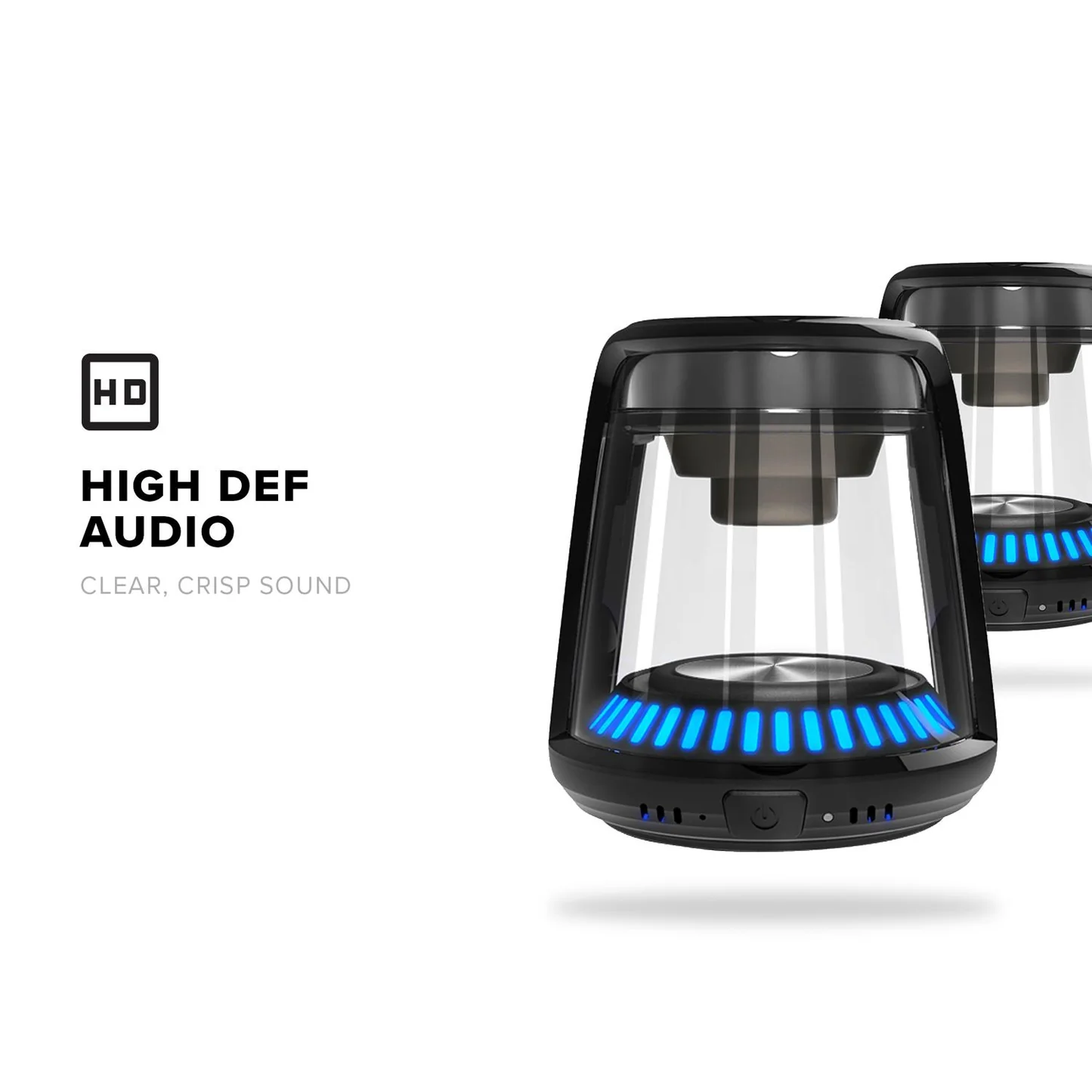 Thunder Duo TWS Wireless Bluetooth Speaker Black - Image 3